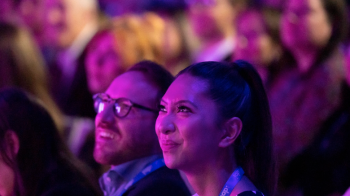 Audience members at IAB Engage